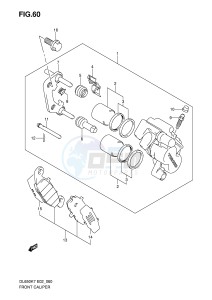 DL650 (E2) V-Strom drawing FRONT CALIPER