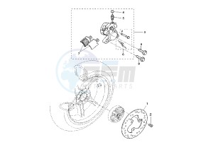 YQ AEROX 50 drawing REAR BRAKE CALIPER