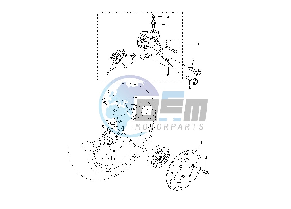 REAR BRAKE CALIPER