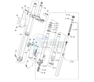 WR F 250 drawing FRONT FORK