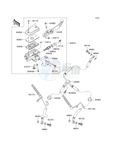 VN 1700 C [VULVAN 1700 NOMAD] (9FA) C9F drawing FRONT MASTER CYLINDER