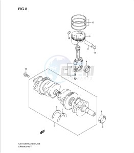 GSX1250 FA drawing CRANKSHAFT