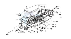 GTS 125I ABS drawing CRANKCASE LEFT