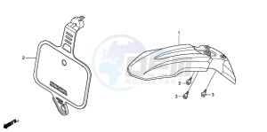 CRF50F drawing FRONT FENDER