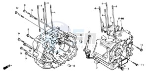 CB250 drawing CRANKCASE