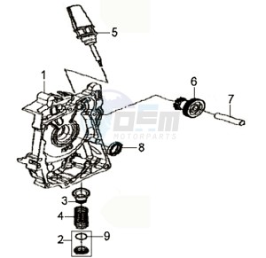 SYMPHONY 50 25KMH drawing CRANKCASE RIGHT / START MOTOR