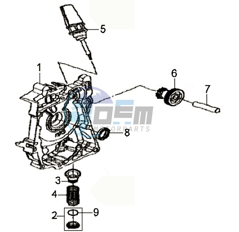 CRANKCASE RIGHT / START MOTOR