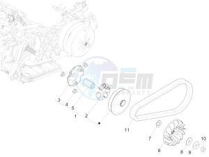 GTS 125 4T E4 ABS (EMEA) drawing Driving pulley