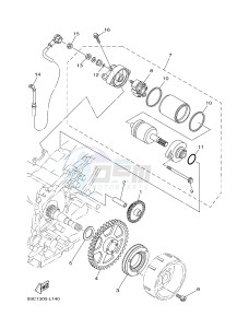 XP500A T-MAX T-MAX 500 (59CR) drawing STARTER