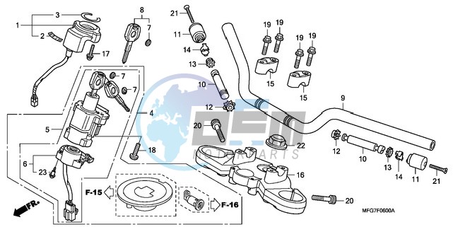 HANDLE PIPE/TOP BRIDGE