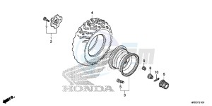 TRX420FE1F TRX420 Europe Direct - (ED) drawing REAR WHEEL