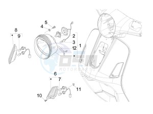 LX 150 4T ie Touring drawing Head lights - Turn signal lamps