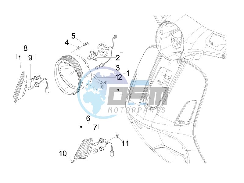 Head lights - Turn signal lamps