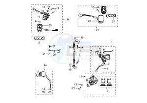 LUDIX 10 TREND – SNAKE - 50 cc drawing BRAKE SYSTEM