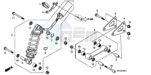 CBR600RA9 Korea - (KO / ABS) drawing REAR CUSHION (CBR600RA)