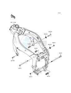 NINJA_ZX-6R_ABS ZX636FDF FR GB XX (EU ME A(FRICA) drawing Engine Mount