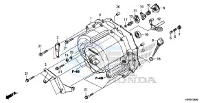 TRX250TMG TRX420 Europe Direct - (ED) drawing FRONT CRANKCASE COVER (TRX250TM)