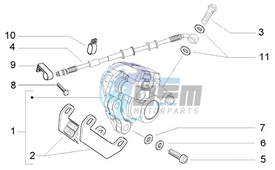 Rear caliper