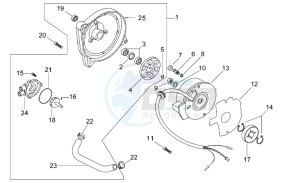 SR 50 H2O drawing Flywheel - Water pump