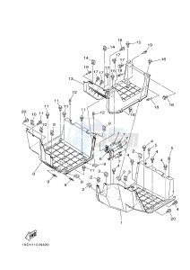 YXC700ES VIKING VI EPS SE (2USB) drawing STAND & FOOTREST