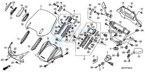 NT700VA UK - (E / MKH) drawing UPPER COWL (NT700V8,A/NT700VA8,A)