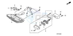 CB13009 Australia - (U / MME TWO) drawing TAILLIGHT