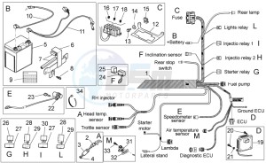 V7 Classic 750 drawing Electrical system II