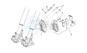 RSV 4 1000 4V drawing Front brake caliper