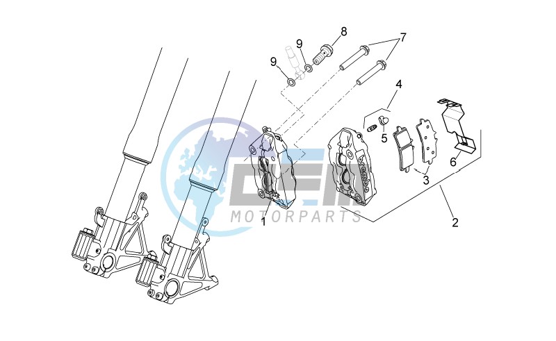 Front brake caliper