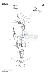 AN400 (E03) Burgman drawing FUEL PUMP