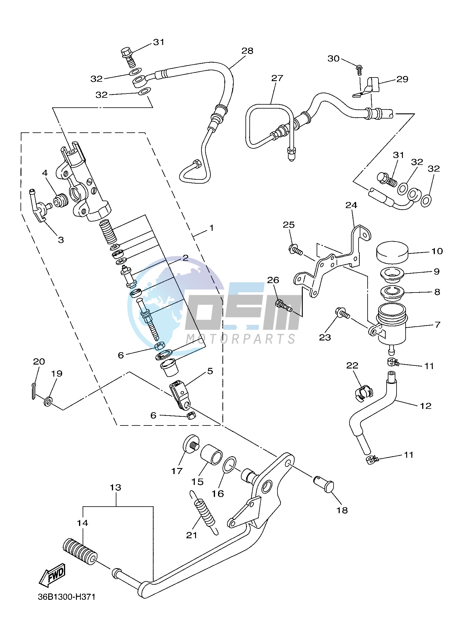 REAR MASTER CYLINDER