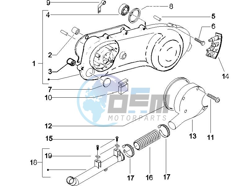 Crankcase cover - Crankcase cooling