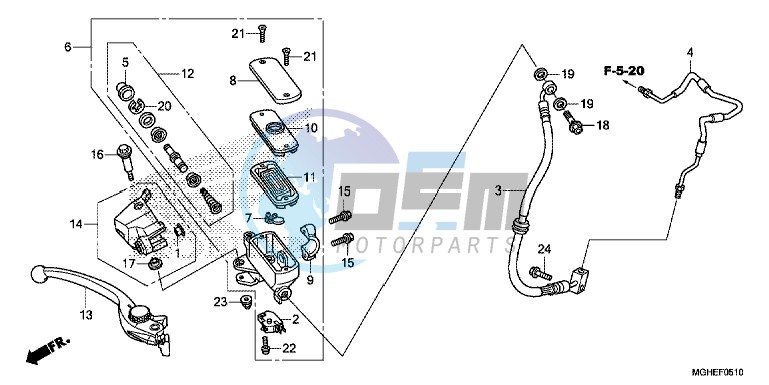 FR. BRAKE MASTER CYLINDER