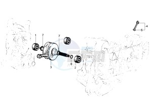 Beverly RST 125 drawing Crankshaft