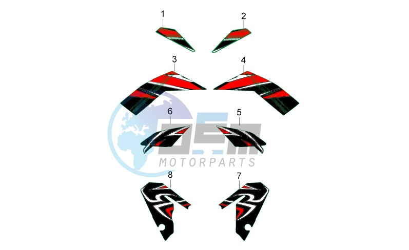 Central body Decals