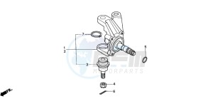 TRX350FE RANCHER 4X4 ES drawing KNUCKLE (TRX350TM/TE)