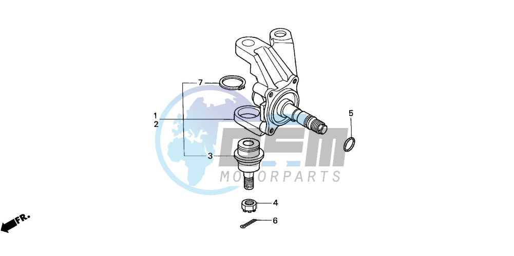 KNUCKLE (TRX350TM/TE)