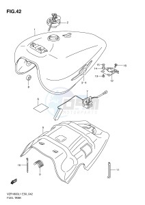 VZR1800 (E50) INTRUDER drawing FUEL TANK