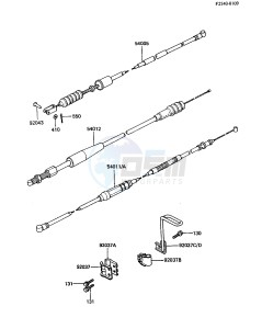 KDX 250 B [KDX250] (B3-B4) [KDX250] drawing CABLES