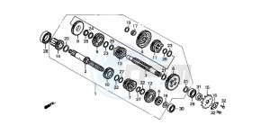 NX125 drawing TRANSMISSION