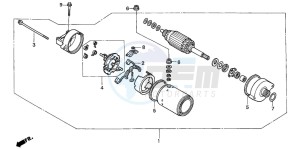 CBF600NA drawing STARTING MOTOR (CBF600S6/SA6/N6/NA6)