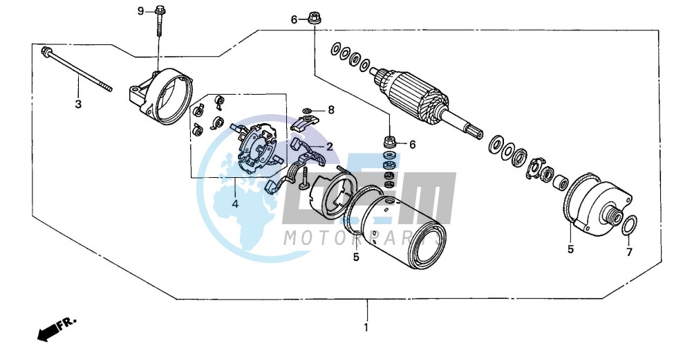 STARTING MOTOR (CBF600S6/SA6/N6/NA6)