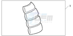 XL125VA EU / CMF - (EU / CMF) drawing TANK PAD 2