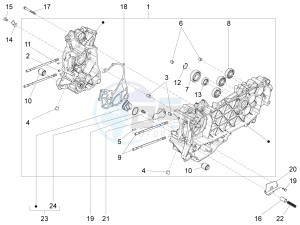 Liberty 125 4t 3v ie e3 (Vietnam ) Vietnam drawing Crankcase