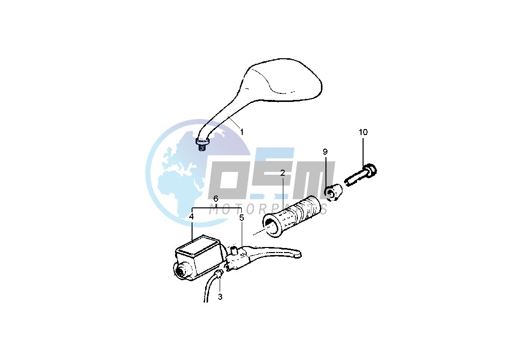 Rear master cylinder