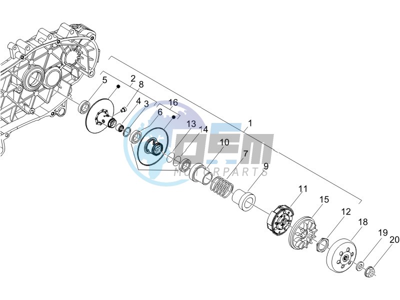 Driven pulley