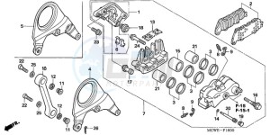 VFR800A9 ED / ABS MME TWO drawing REAR BRAKE CALIPER