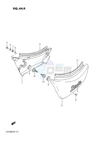 VS750GL (E1) INTRUDER drawing FRAME COVER (MODEL M)