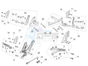 RSV4 1000 RACING FACTORY E4 ABS (EMEA) drawing Foot rests