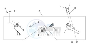 Scarabeo 50 2t e2 net drawing Lock hardware kit - Decals